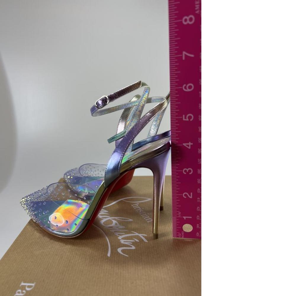 Spikaqueen Strassed Crystal Clear PVC Unicorn ombre Sandals E576 - Picture 6 of 12